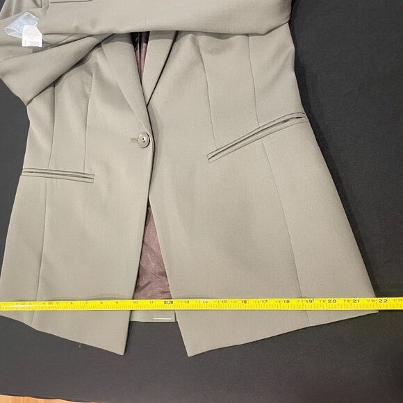 ~ New! 6p Pendleton Blazer Virgin Wool Olive Pockets Lined Seasonless Petite - Picture 15 of 16